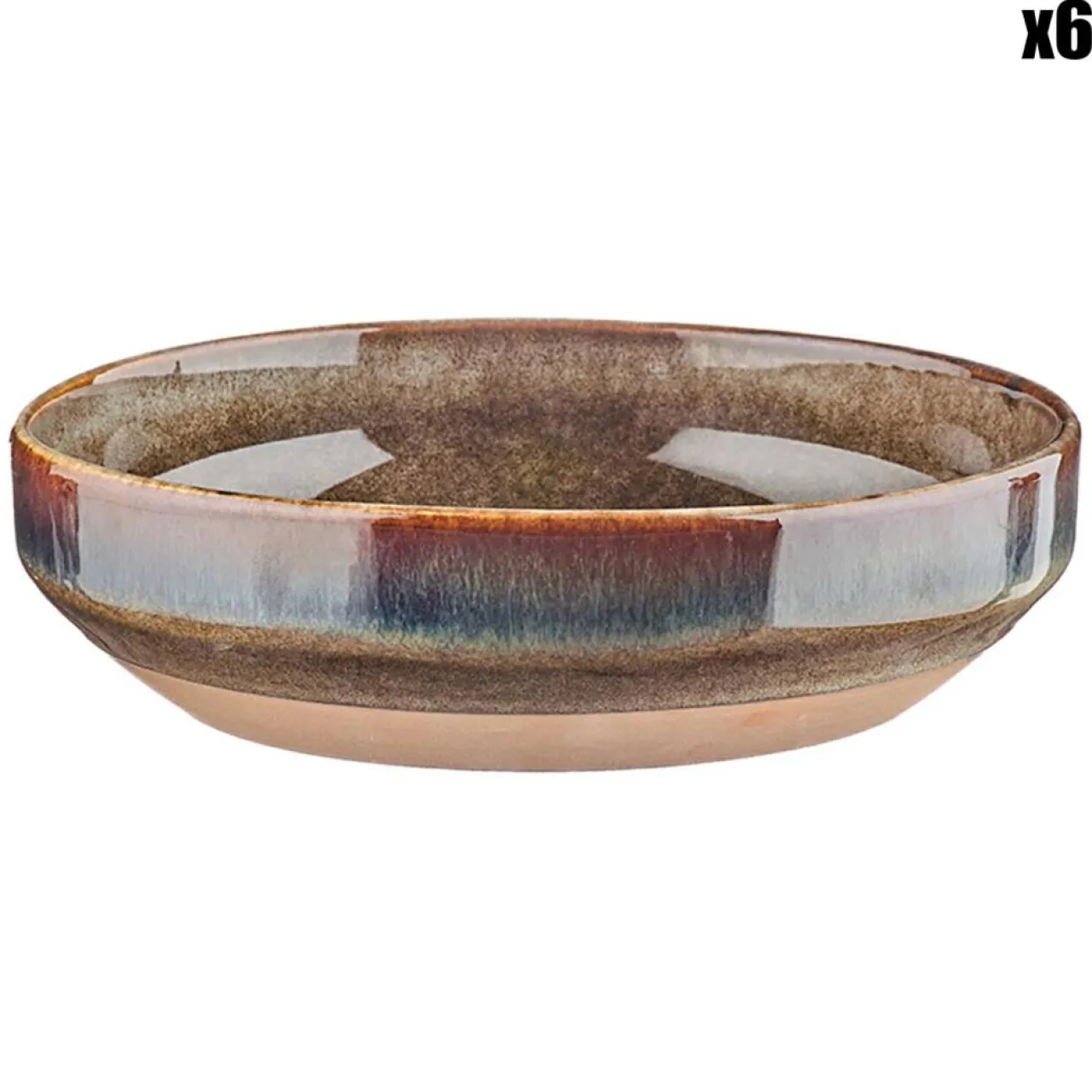 6 Bols Genesis marron volcanique - 45 cl