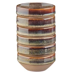 6 Bols Genesis marron volcanique - 12 cl