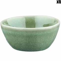 6 Bols Magma verts - D.9 cm