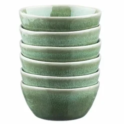 6 Bols Magma verts - D.9 cm