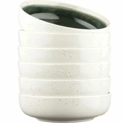 6 Bols Oxygen gris/vert bouteille/beige - D.17.5 cm