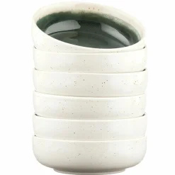 6 Bols Oxygen gris/vert bouteille/beige - D.13 cm
