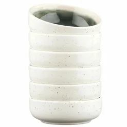 6 Bols Oxygen gris/vert bouteille/beige - D.9 cm