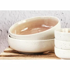 6 Bols Oxygen rose poudre/beige - D.13 cm