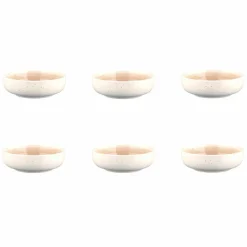 6 Bols Oxygen rose poudre/beige - D.13 cm
