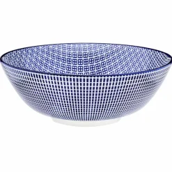 6 Bols Pattern Dark blue bleu foncé - D.21 cm