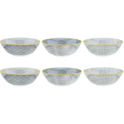 6 Bols Pattern Eclipse gris anthracite - D.21 cm