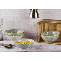 6 Bols Pattern Eclipse gris anthracite - D.21 cm