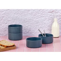 4 Bols Scandi bleu marine - 40 cl