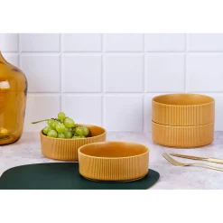 4 Bols Scandi jaune ocre - 100 cl