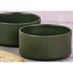 4 Bols Scandi vert olive - 40 cl