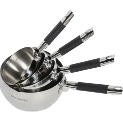 4 Casseroles induction argentées - D.14/16/18/20 cm