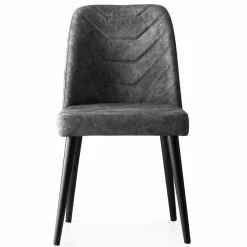 4 Chaises Dallas anthracite - 50x90x49 cm