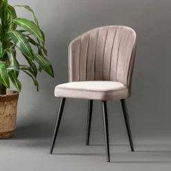 4 Chaises Rubi marron - 52x85x42 cm