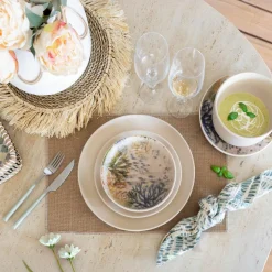 6 Coupelles Corfou600Ml En Grès Bleu