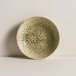 6 Coupelles Jade600Ml En Grès BeigeEt Vert