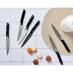 6 Couteaux à steak Erling inox mat - 26x3x1 cm