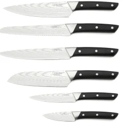 6 Couteaux de cuisine Erling inox mat