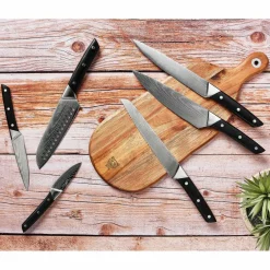 6 Couteaux de cuisine Erling inox mat