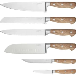 6 Couteaux de cuisine Jakob inox bois