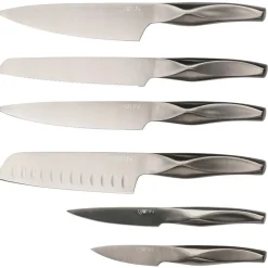 6 Couteaux de cuisine Larus - 6 pièces gris métal