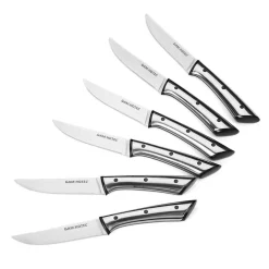 6 Couteaux Sharp noirs