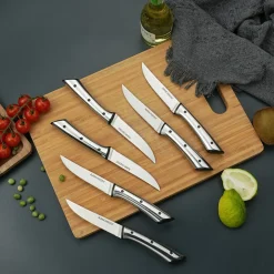 6 Couteaux Sharp noirs