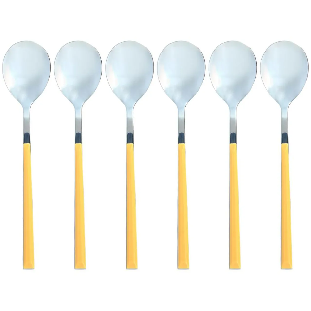 6 Cuillères de table Colorama safran -21.5 cm