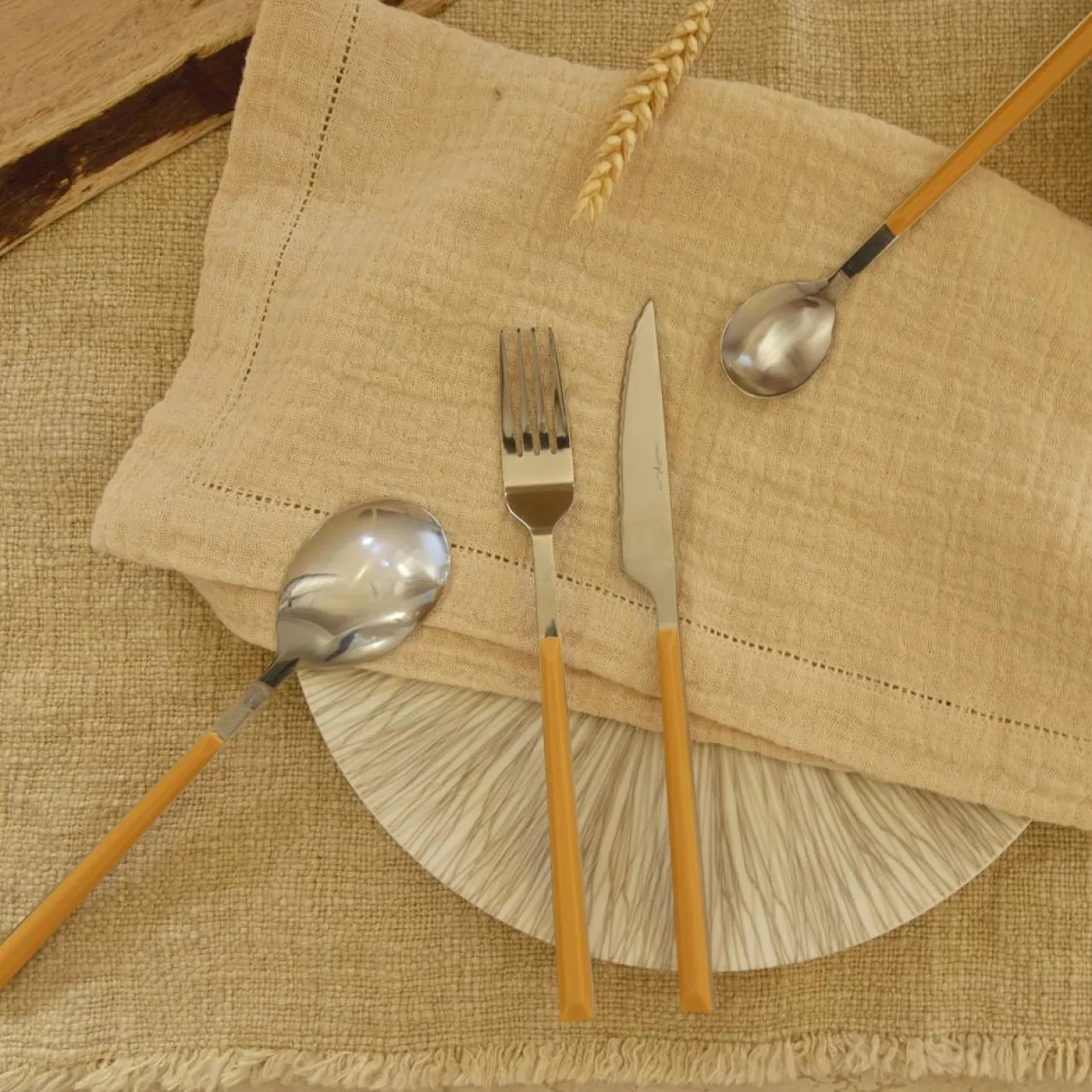 6 Cuillères de table Colorama safran -21.5 cm