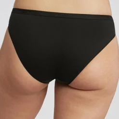 2 Culottes échancrées Coton Bio noires