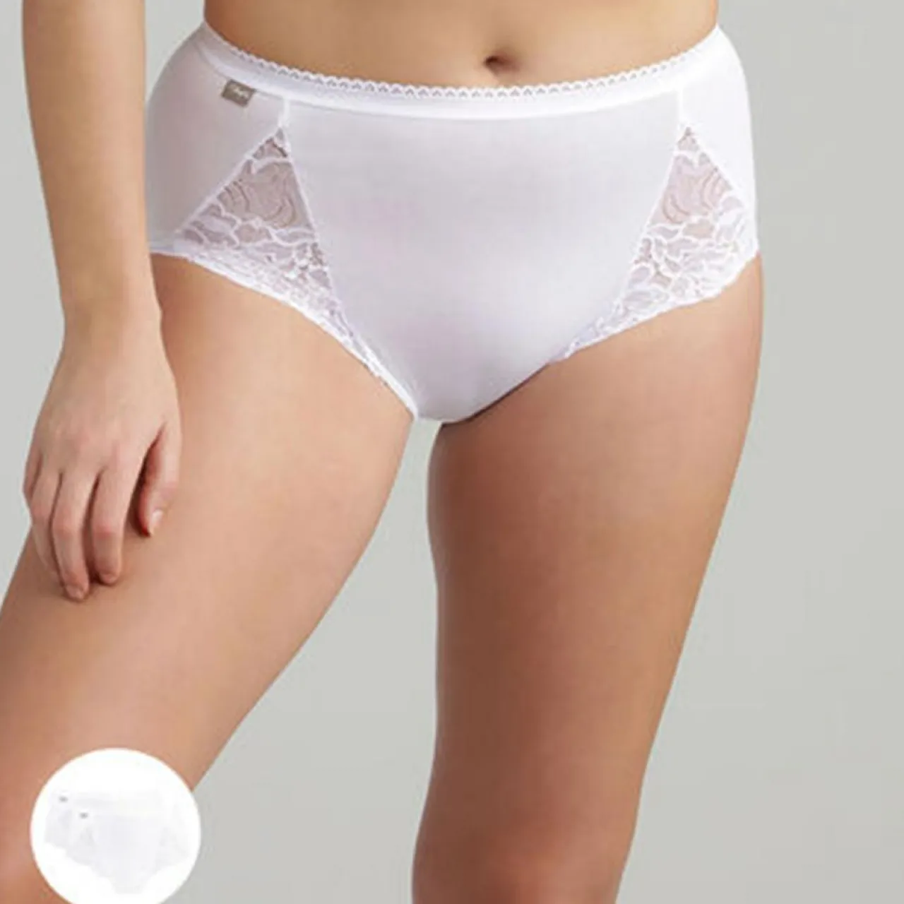 2 Culottes Coton & Dentelle blanches