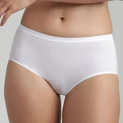 3 Culottes midi Cotton Bio blanc/beige/noir