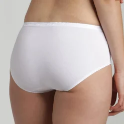 3 Culottes midi Cotton Bio blanc/beige/noir