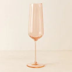 4 Flutes Riviera24Cl En Verre Orange