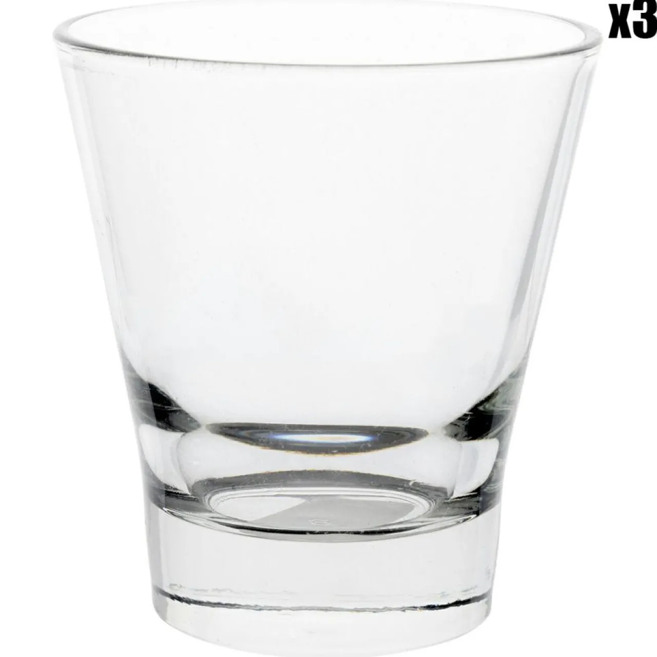3 Gobelets Conic transparents - 35cl