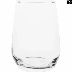 3 Gobelets long drink Grace transparents - 45cl