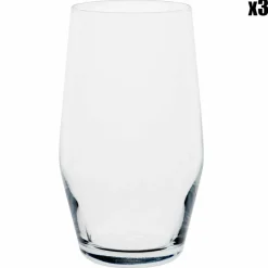 3 Gobelets Style transparents - 49cl
