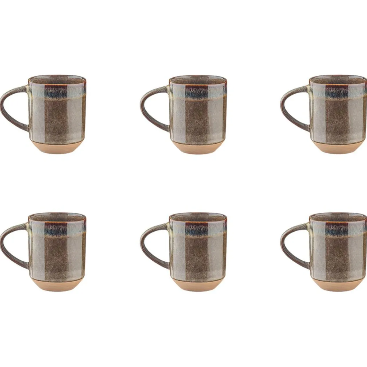 4 Mugs Genesis marron volcanique - 40 cl