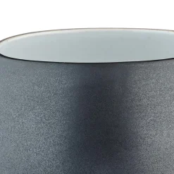 4 Mugs Gourmets blanc granité/noir onyx - 70 cL