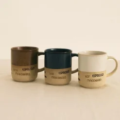 6 Mugs Macchiato 34ClEn Autres Céramiques 3Couleurs Assorties