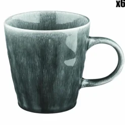 6 Mugs Moon bleu nuit - 40 cl