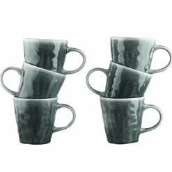 6 Mugs Moon bleu nuit - 40 cl
