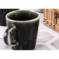6 Mugs Moon noirs - 40 cl