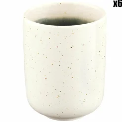 6 Mugs Oxygen gris/vert bouteille/beige - 30 cl