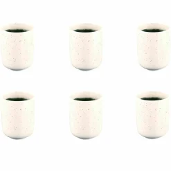 6 Mugs Oxygen gris/vert bouteille/beige - 30 cl