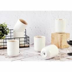 6 Mugs Oxygen rose poudre/beige - 30 cl