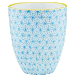 6 Mugs Pattern Color bleu clair/rouge/jaune - 30 cl