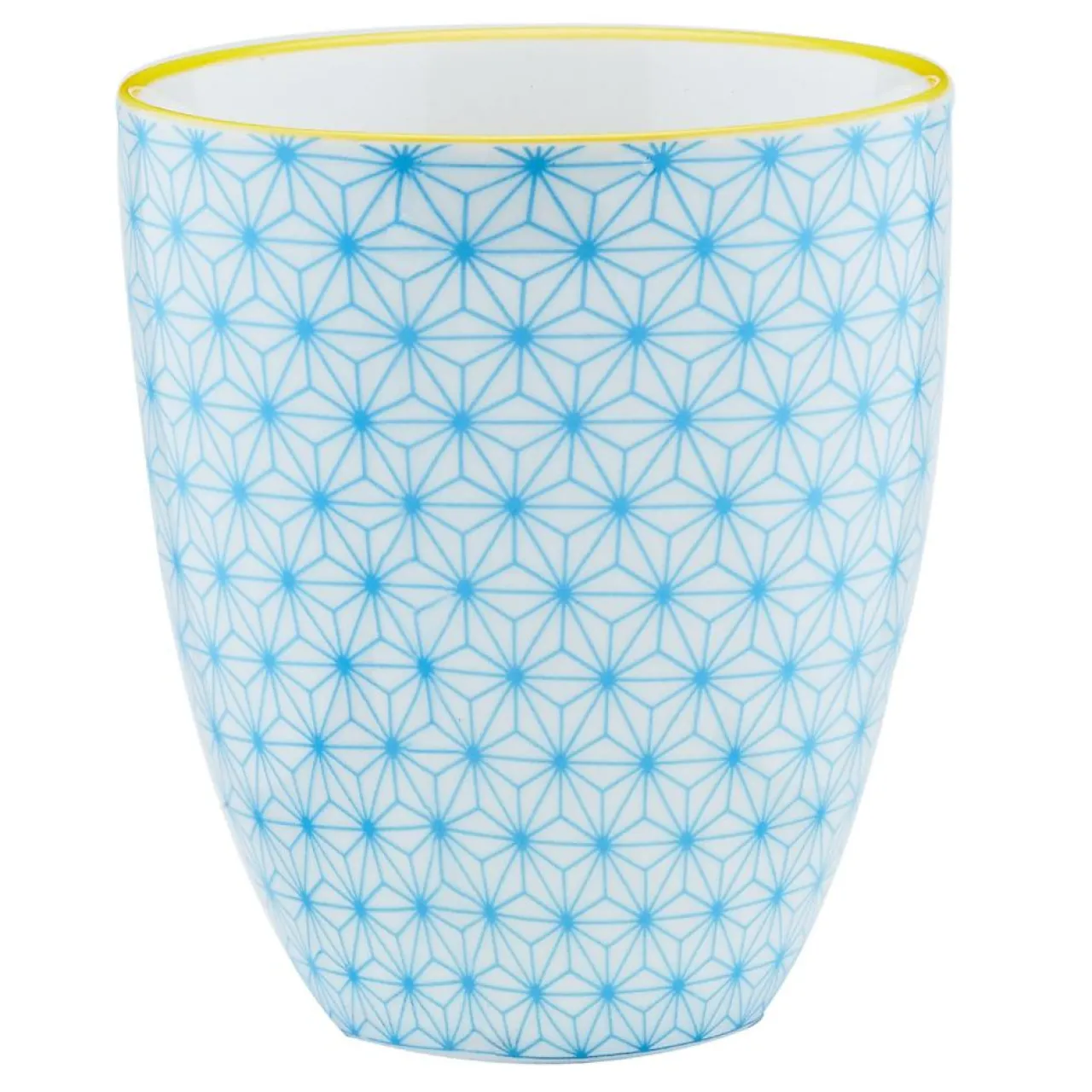 6 Mugs Pattern Color bleu clair/rouge/jaune - 30 cl