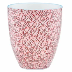 6 Mugs Pattern Color bleu clair/rouge/jaune - 30 cl