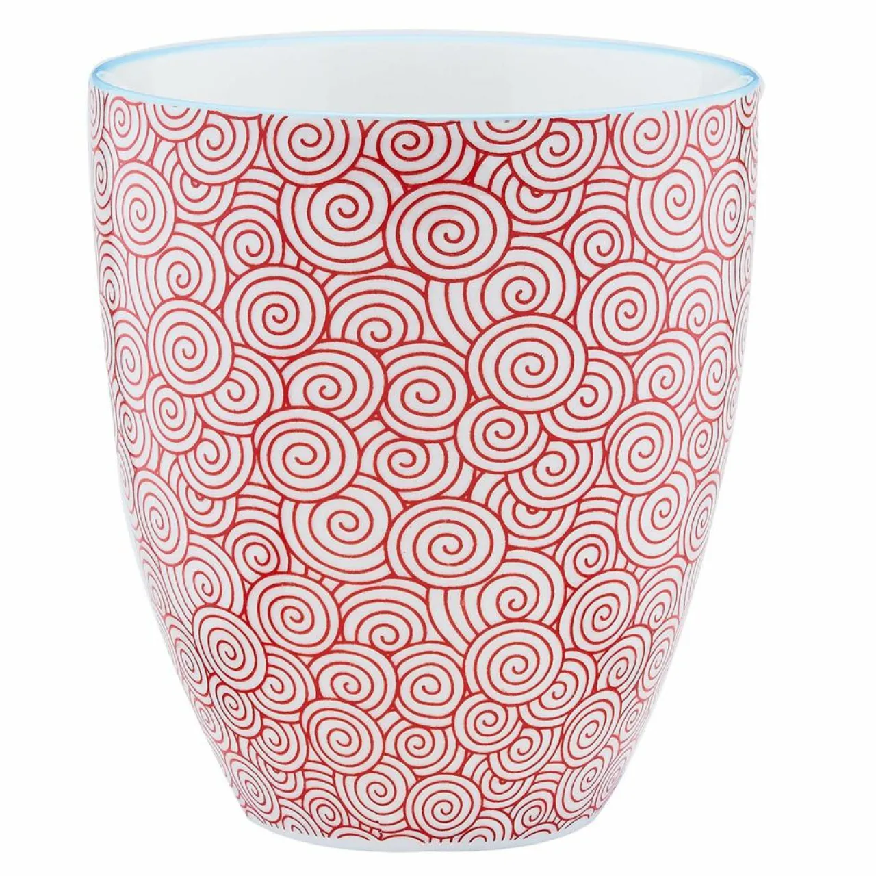 6 Mugs Pattern Color bleu clair/rouge/jaune - 30 cl